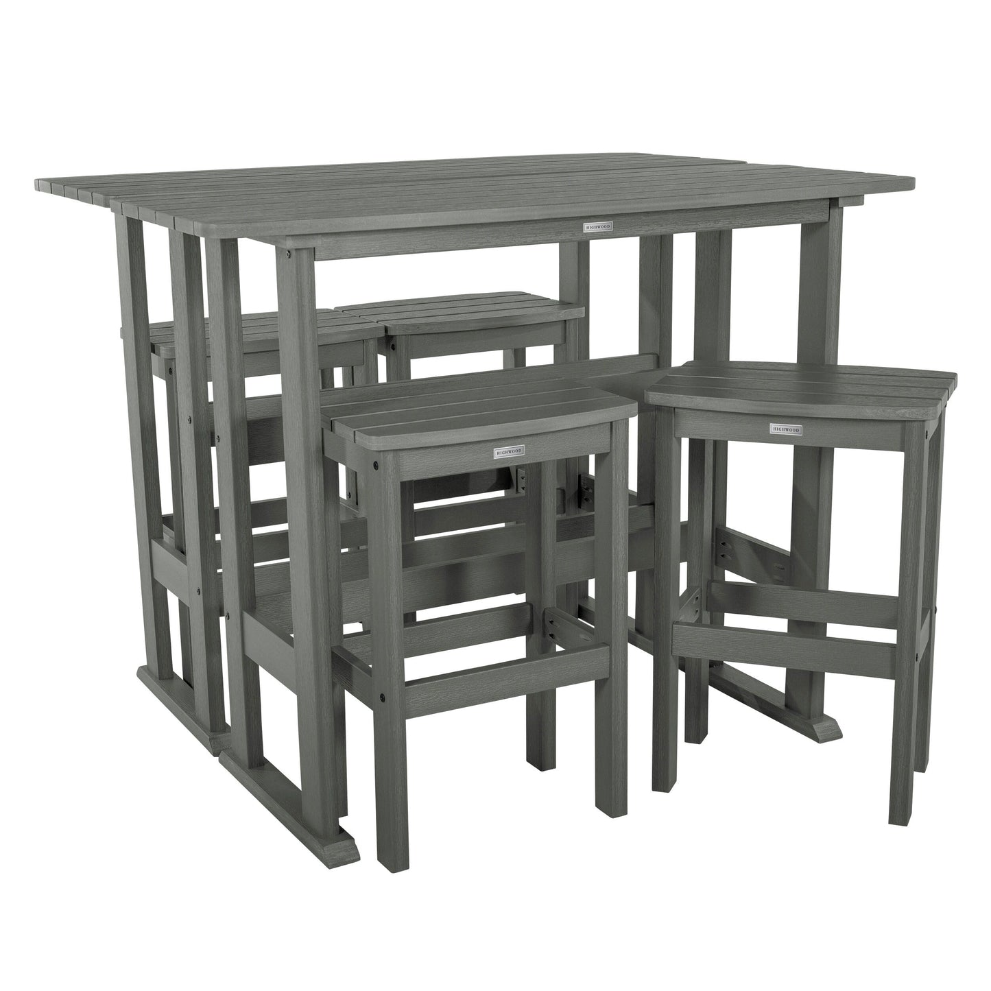 Lehigh 6-Piece Outdoor Balcony Set - Bar-height