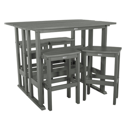Lehigh 6-Piece Outdoor Balcony Set - Bar-height