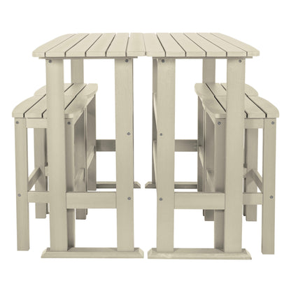 Lehigh 6-Piece Outdoor Balcony Set - Bar-height