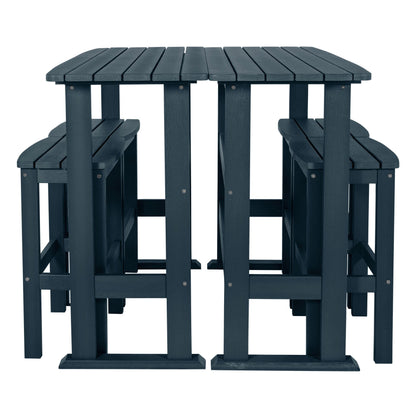Lehigh 6-Piece Outdoor Balcony Set - Bar-height