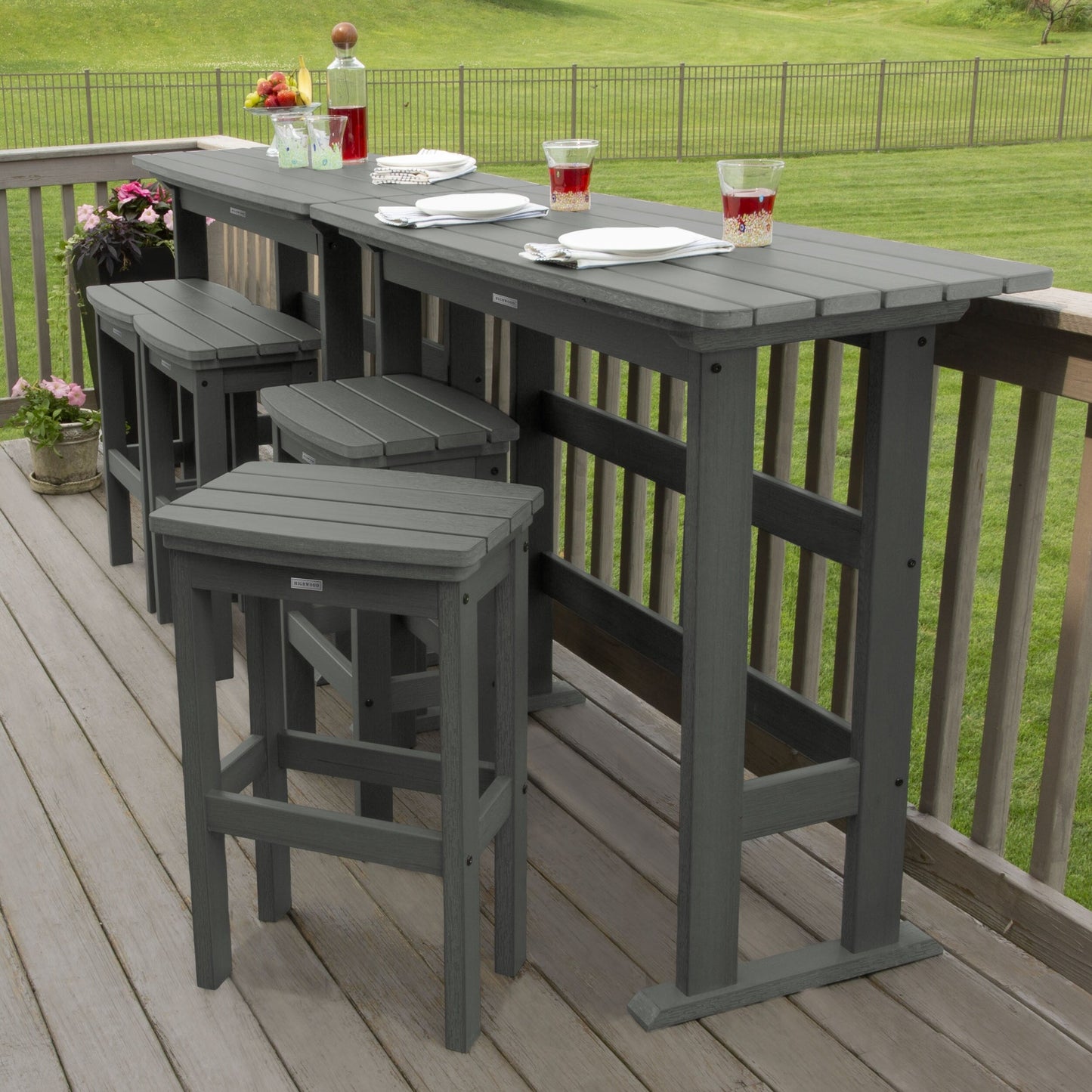 Lehigh 6-Piece Outdoor Balcony Set - Bar-height