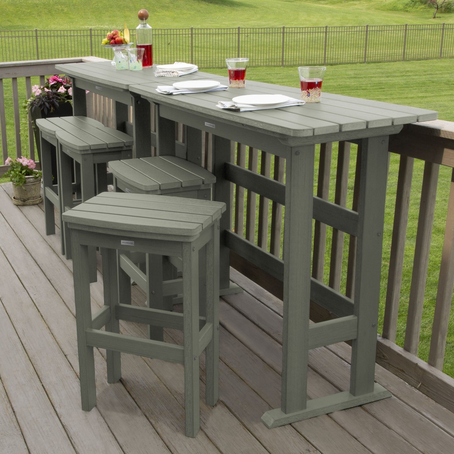 Lehigh 6-Piece Outdoor Balcony Set - Bar-height
