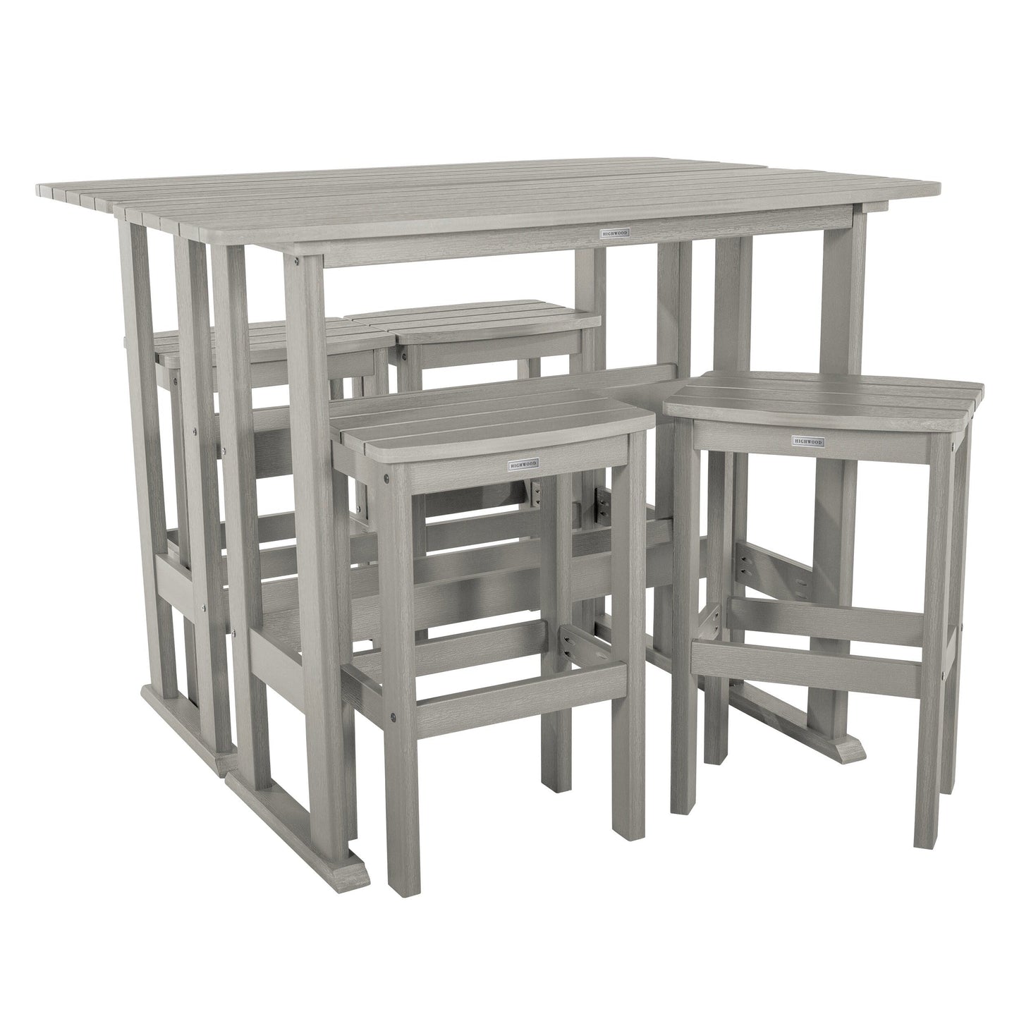 Lehigh 6-Piece Outdoor Balcony Set - Bar-height