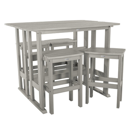 Lehigh 6-Piece Outdoor Balcony Set - Bar-height