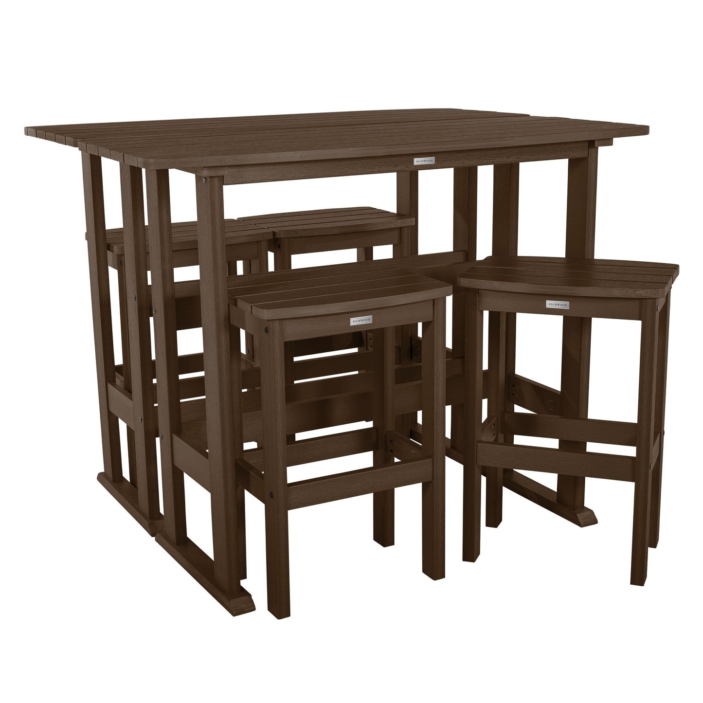 Lehigh 6-Piece Outdoor Balcony Set - Bar-height