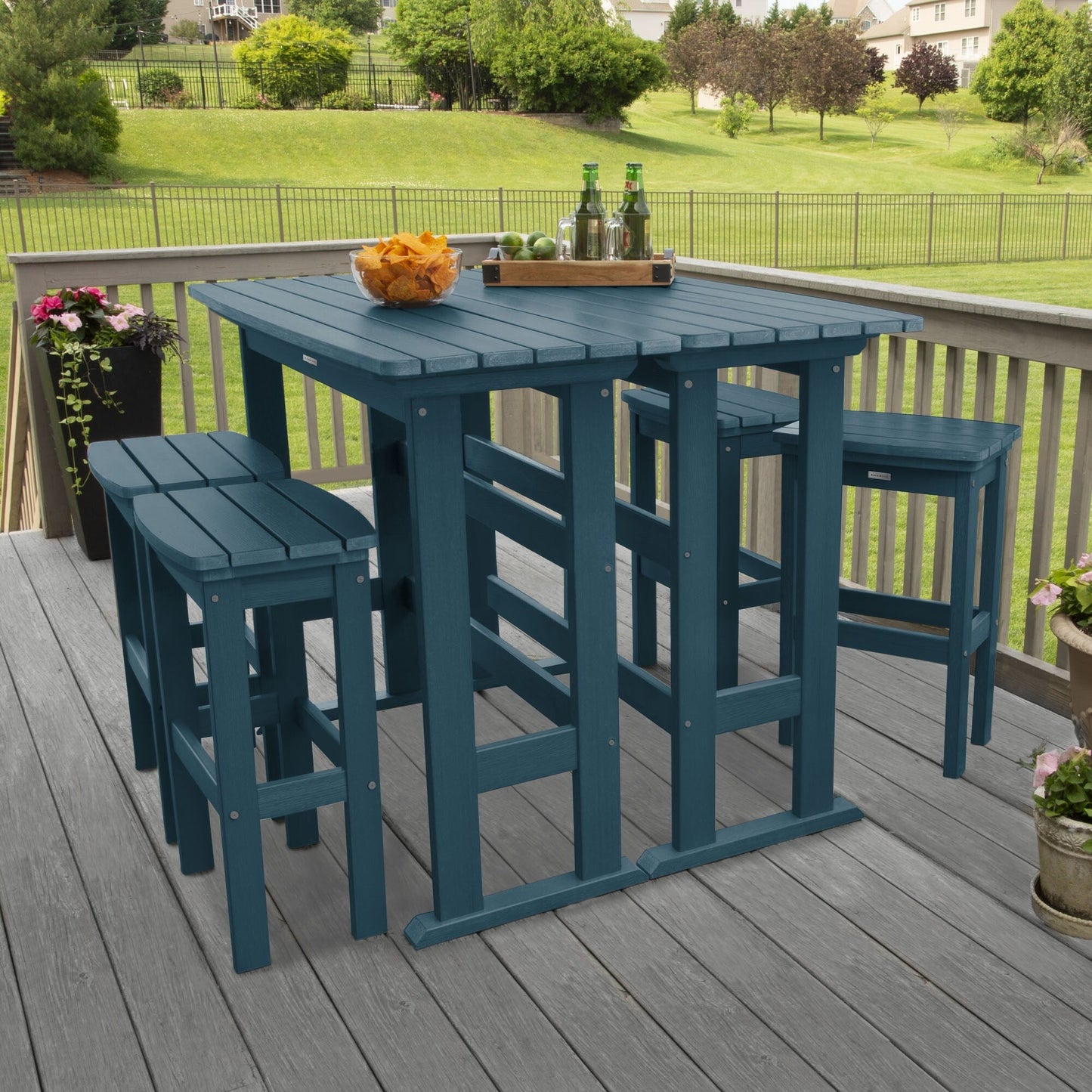Lehigh 6-Piece Outdoor Balcony Set - Bar-height