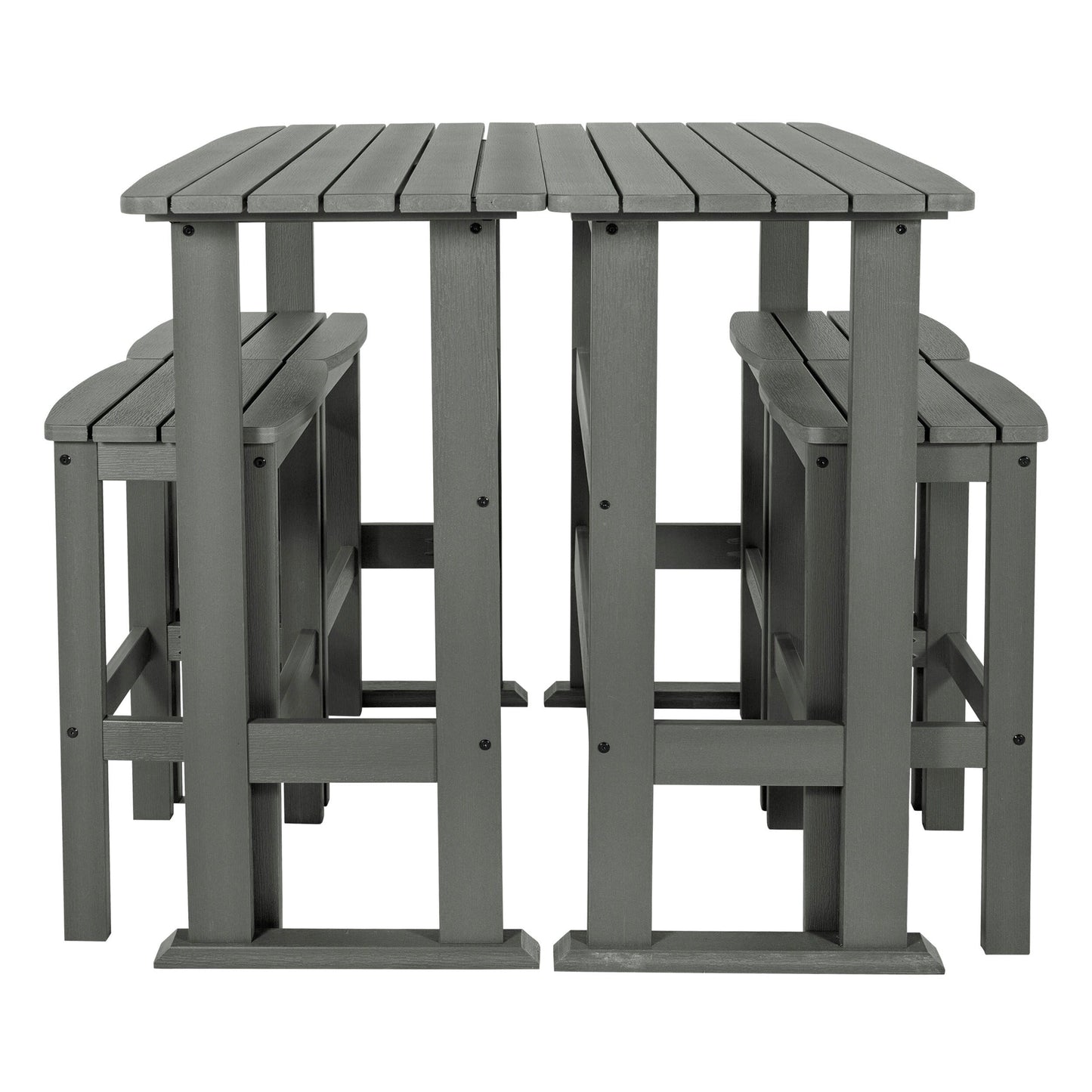 Lehigh 6-Piece Outdoor Balcony Set - Bar-height