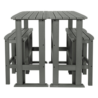 Lehigh 6-Piece Outdoor Balcony Set - Bar-height