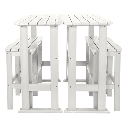 Lehigh 6-Piece Outdoor Balcony Set - Bar-height
