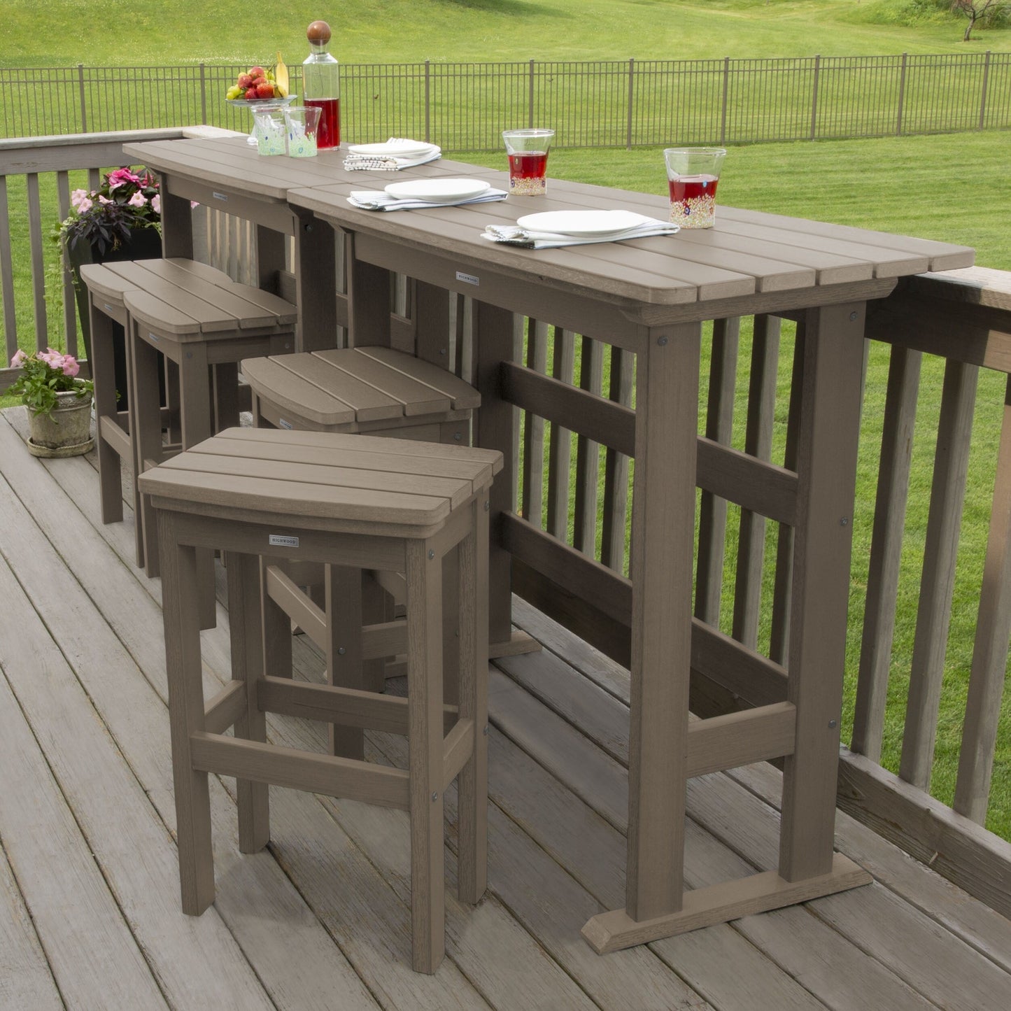 Lehigh 6-Piece Outdoor Balcony Set - Bar-height