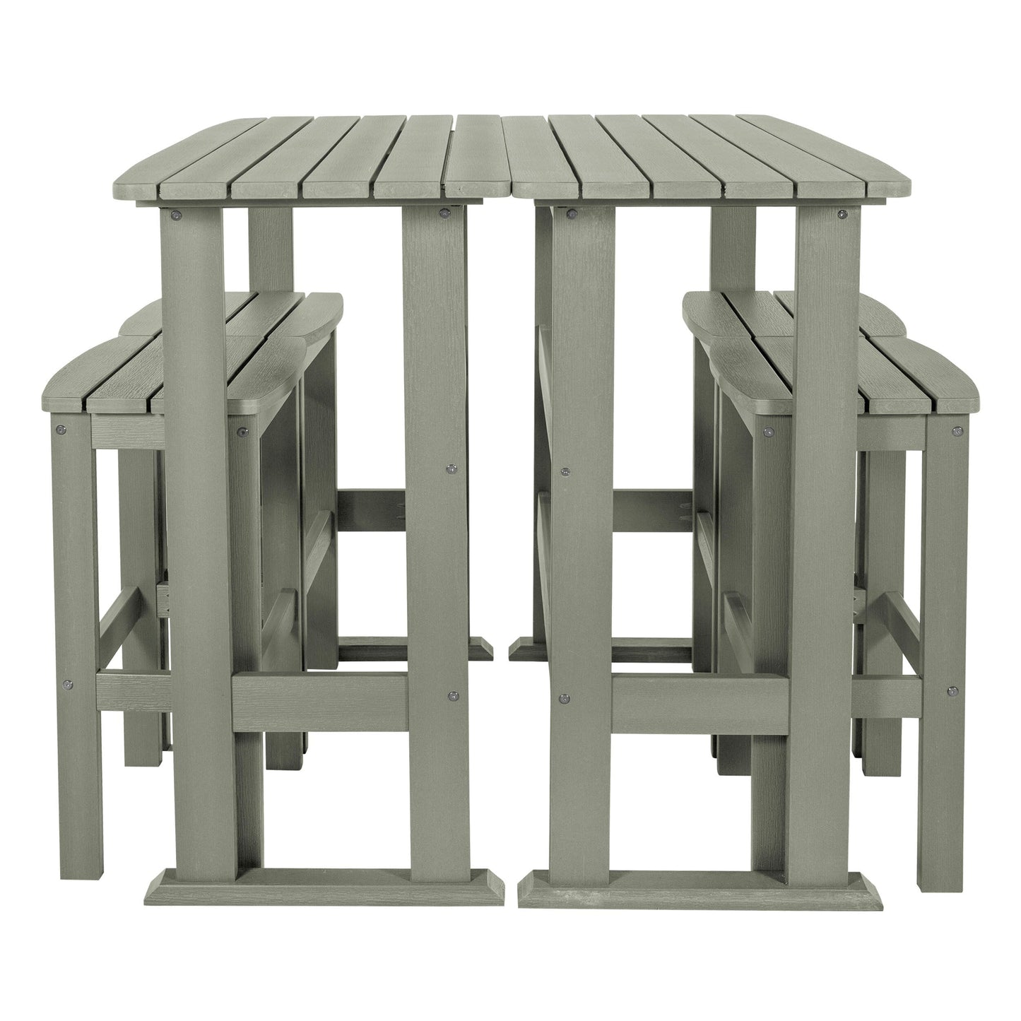 Lehigh 6-Piece Outdoor Balcony Set - Bar-height