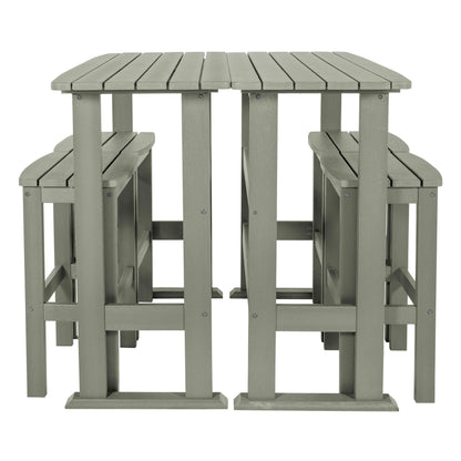 Lehigh 6-Piece Outdoor Balcony Set - Bar-height