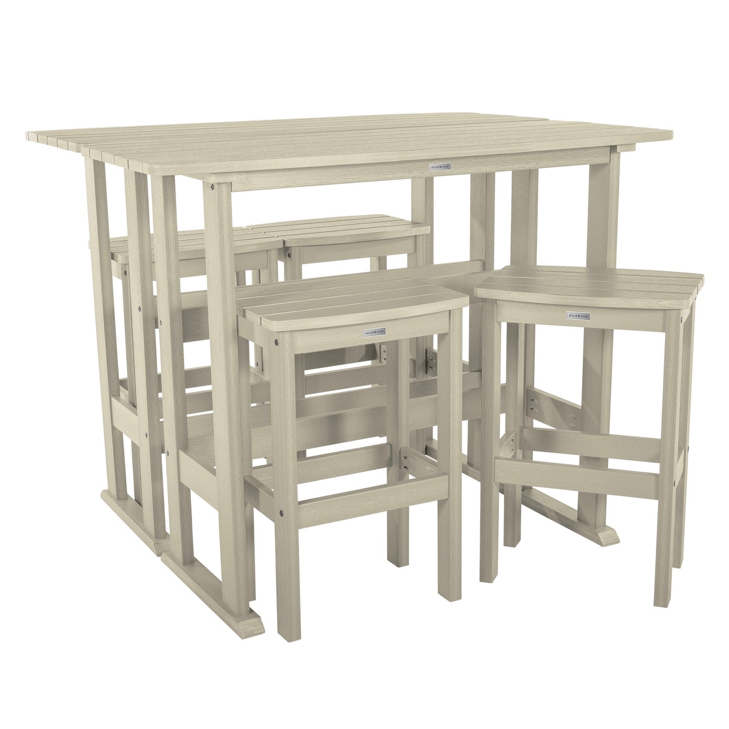 Lehigh 6-Piece Outdoor Balcony Set - Bar-height