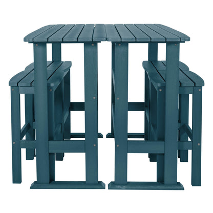 Lehigh 6-Piece Outdoor Balcony Set - Bar-height