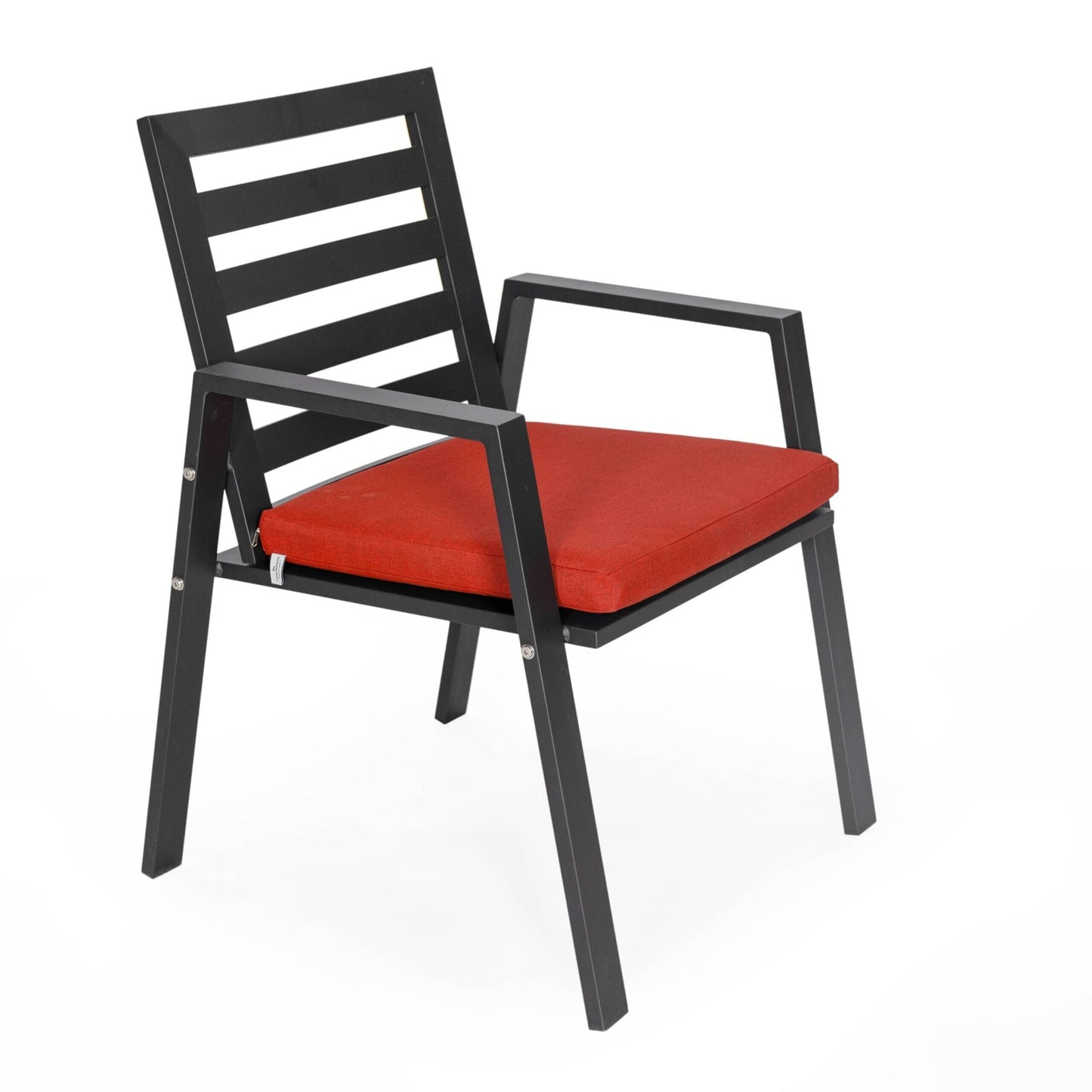 9-Piece Outdoor Dining Set in Black Aluminum Chelsea Series by LeisureMod