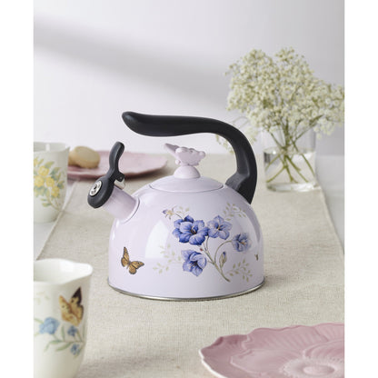 Lenox Butterfly Meadow Tea Kettle, Enamel 2.5-Quart
