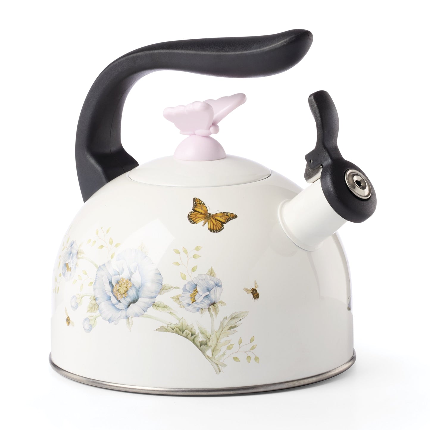 Lenox Butterfly Meadow Tea Kettle, Enamel 2.5-Quart