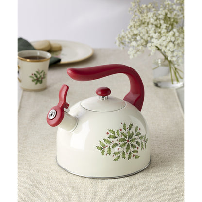 Lenox Holiday Metal Tea Kettle