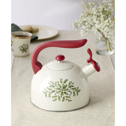 Lenox Holiday Metal Tea Kettle
