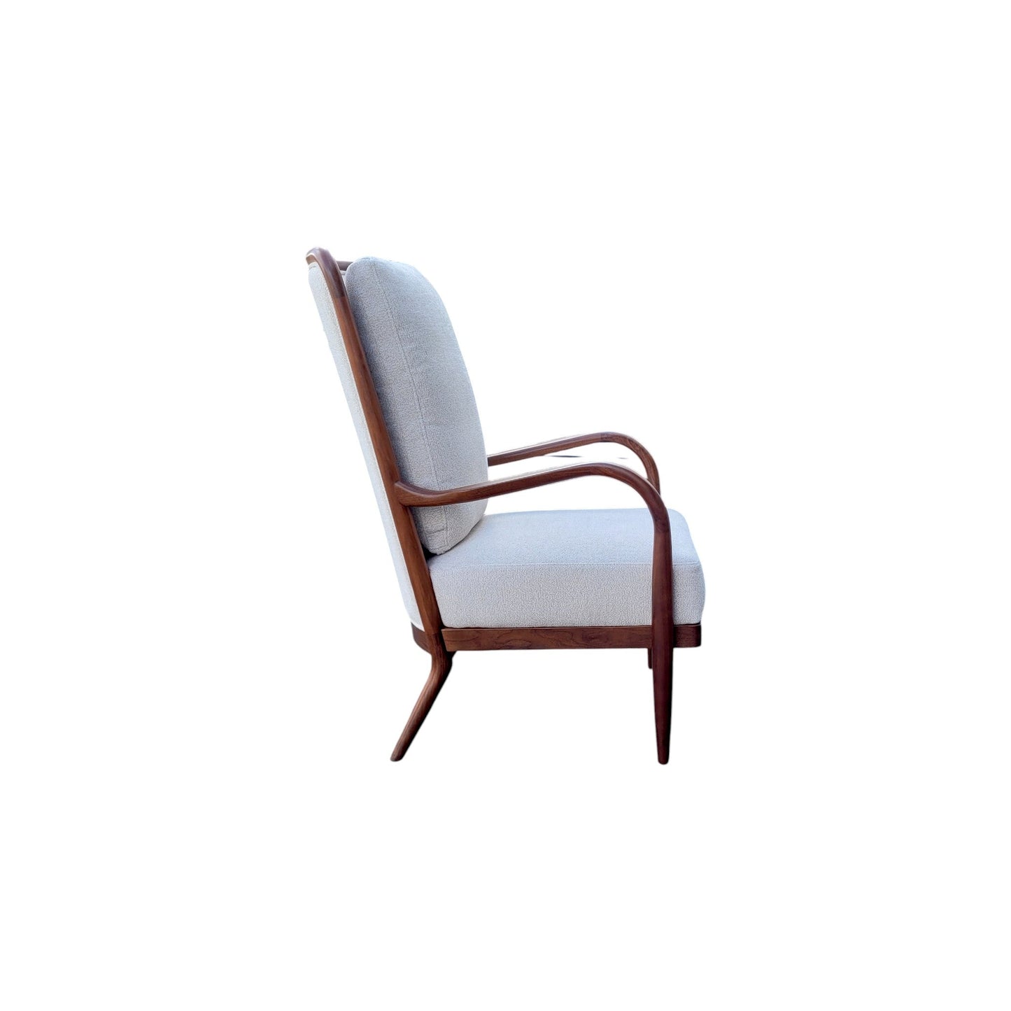 Fauteuil de salon Lenox en noyer