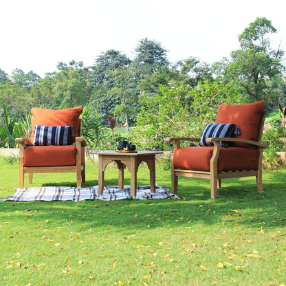 Cambridge Casual Leon 7-piece Teak Patio Conversation Set