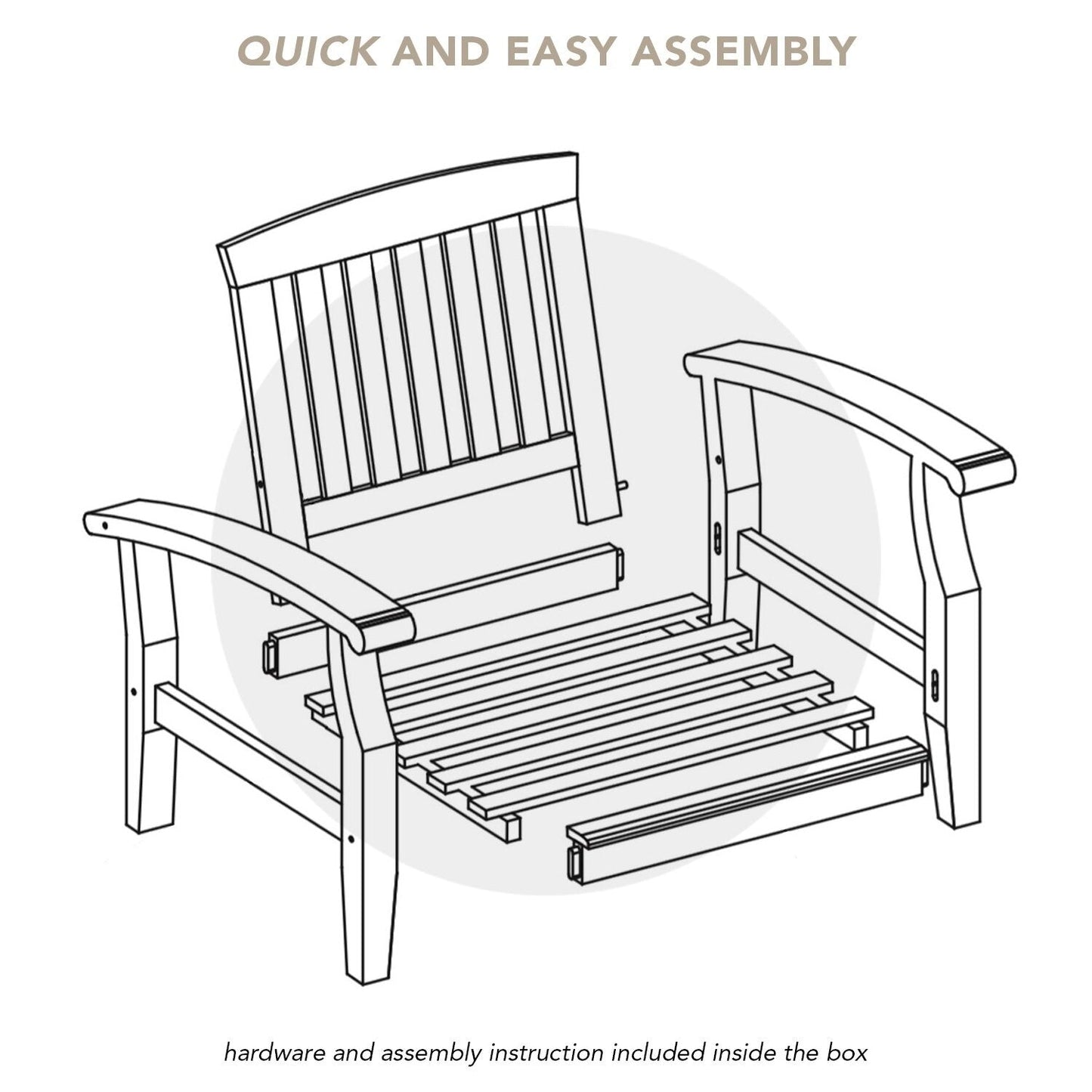 Cambridge Casual Leon 7-piece Teak Patio Conversation Set