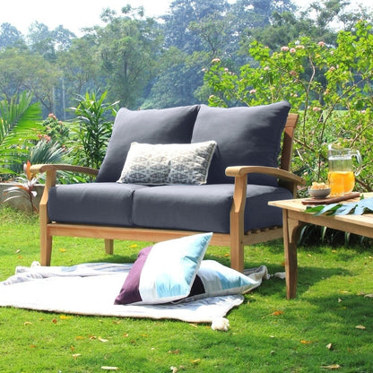 Cambridge Casual Leon 7-piece Teak Patio Conversation Set