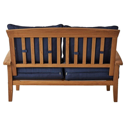 Cambridge Casual Leon 7-piece Teak Patio Conversation Set
