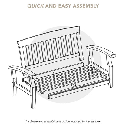 Cambridge Casual Leon 7-piece Teak Patio Conversation Set