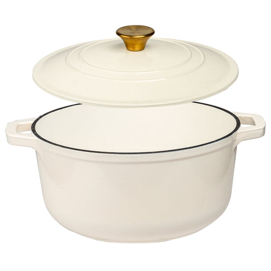 Lexi Home Enameled 6 Qt. Cast Iron Dutch Oven
