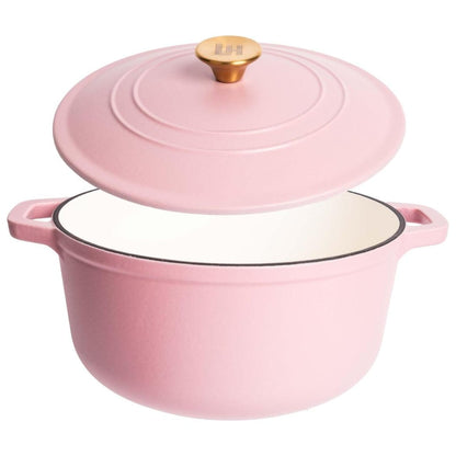Lexi Home Enameled 6 Qt. Cast Iron Dutch Oven