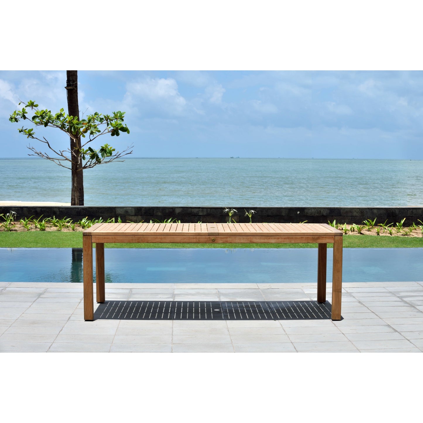 LifestyleGarden 9pc Outdoor Patio Teak Deluxe Dining Set - 9-Piece