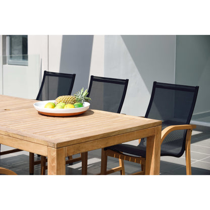 LifestyleGarden 9pc Outdoor Patio Teak Deluxe Dining Set - 9-Piece