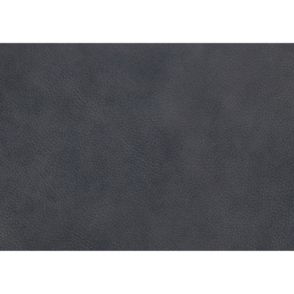 Lisa 88 Inch Sofa, Gray Top Grain and Split Leather, Brown Solid Wood