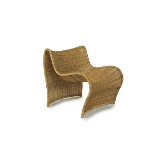 Chaise longue en osier naturel Loggia