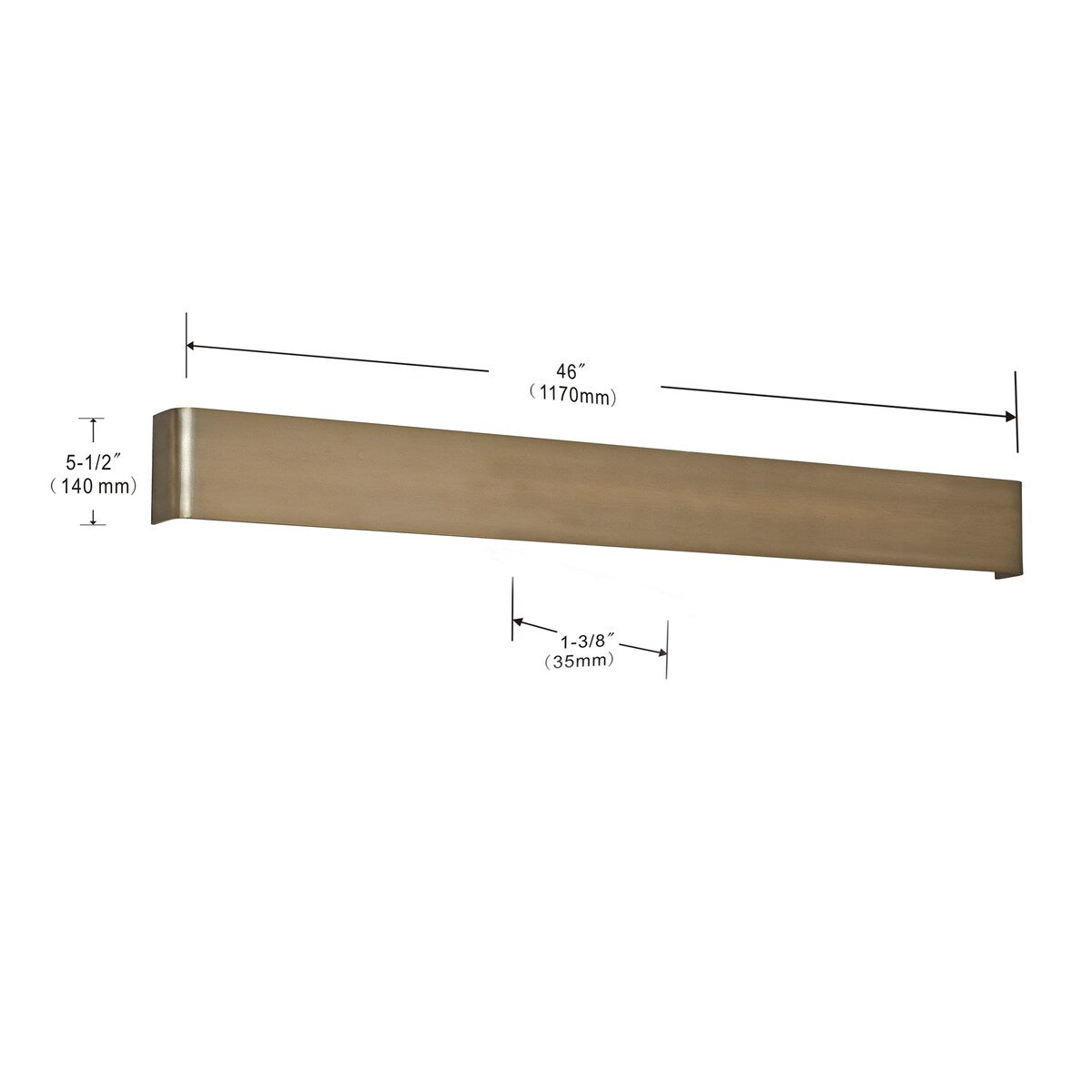 Long Steak LED Wall Sconce