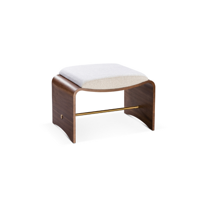 Tabouret Lotus en noyer