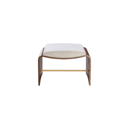 Tabouret Lotus en noyer