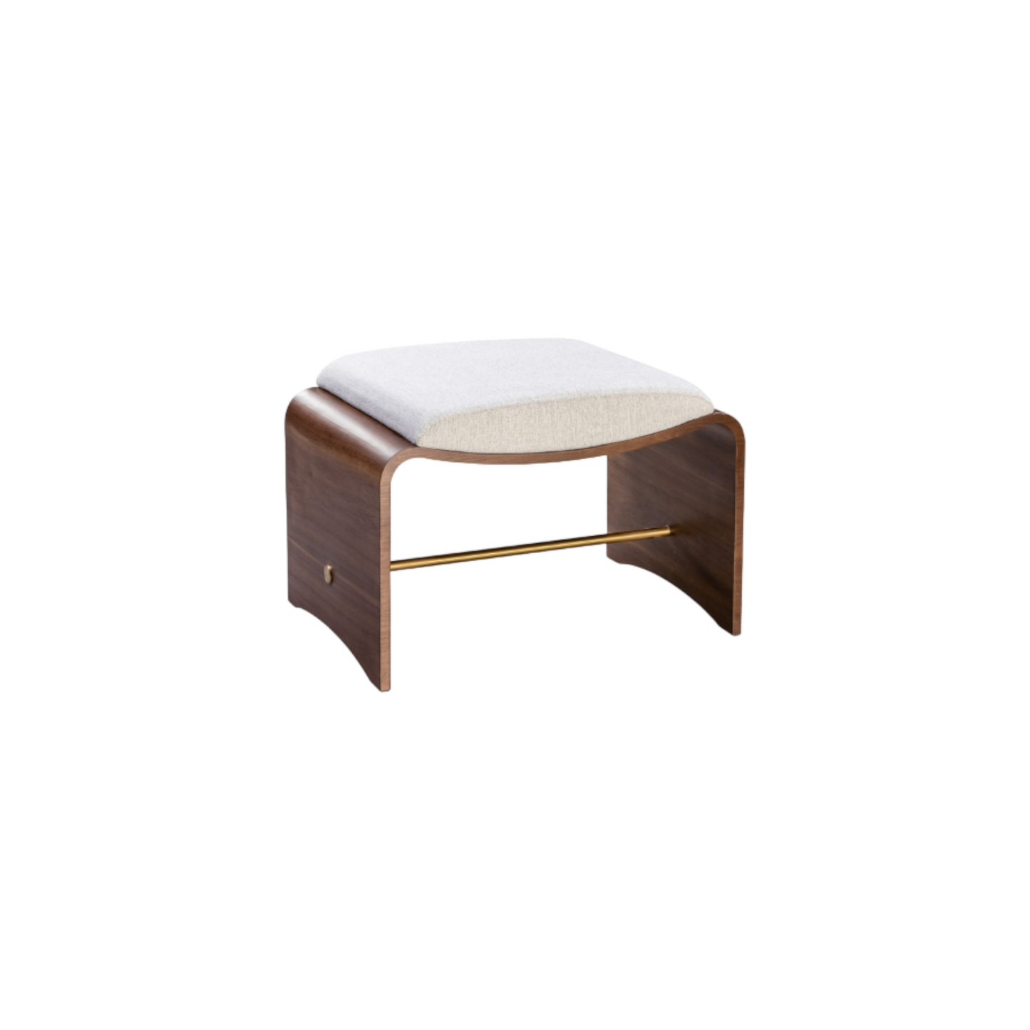 Tabouret Lotus en noyer