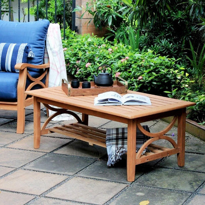 Cambridge Casual Lowell 5-piece Teak Wood Outdoor Conversation Set