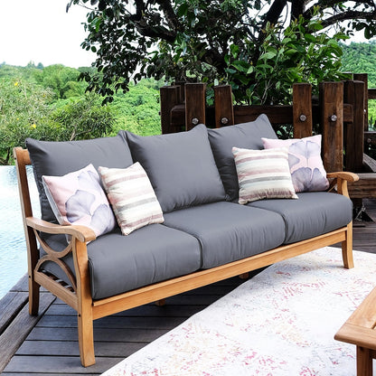 Cambridge Casual Lowell 5-piece Teak Wood Outdoor Conversation Set