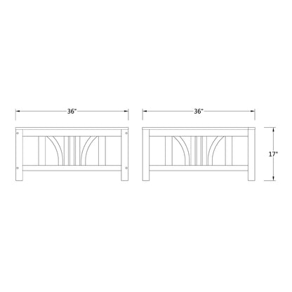 Cambridge Casual Lowell 8-piece Teak Patio Sectional Set with Cushion