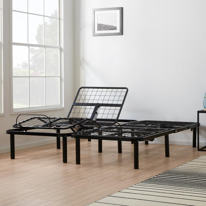 Lucid Comfort Collection 10-inch Gel Memory Foam Mattress and Standard Adjustable Bed Set