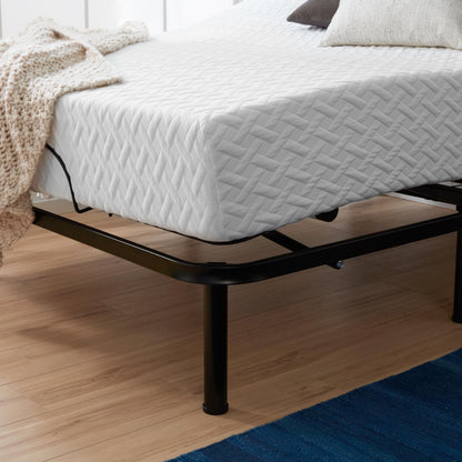 Lucid Comfort Collection 10-inch Gel Memory Foam Mattress and Standard Adjustable Bed Set
