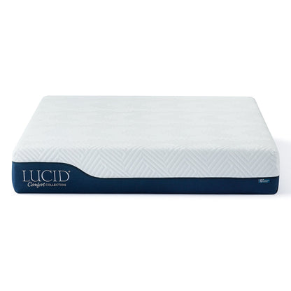 Lucid Comfort Collection 10-inch Gel & Aloe Vera Hybrid Mattress and Deluxe Adjustable Bed Set