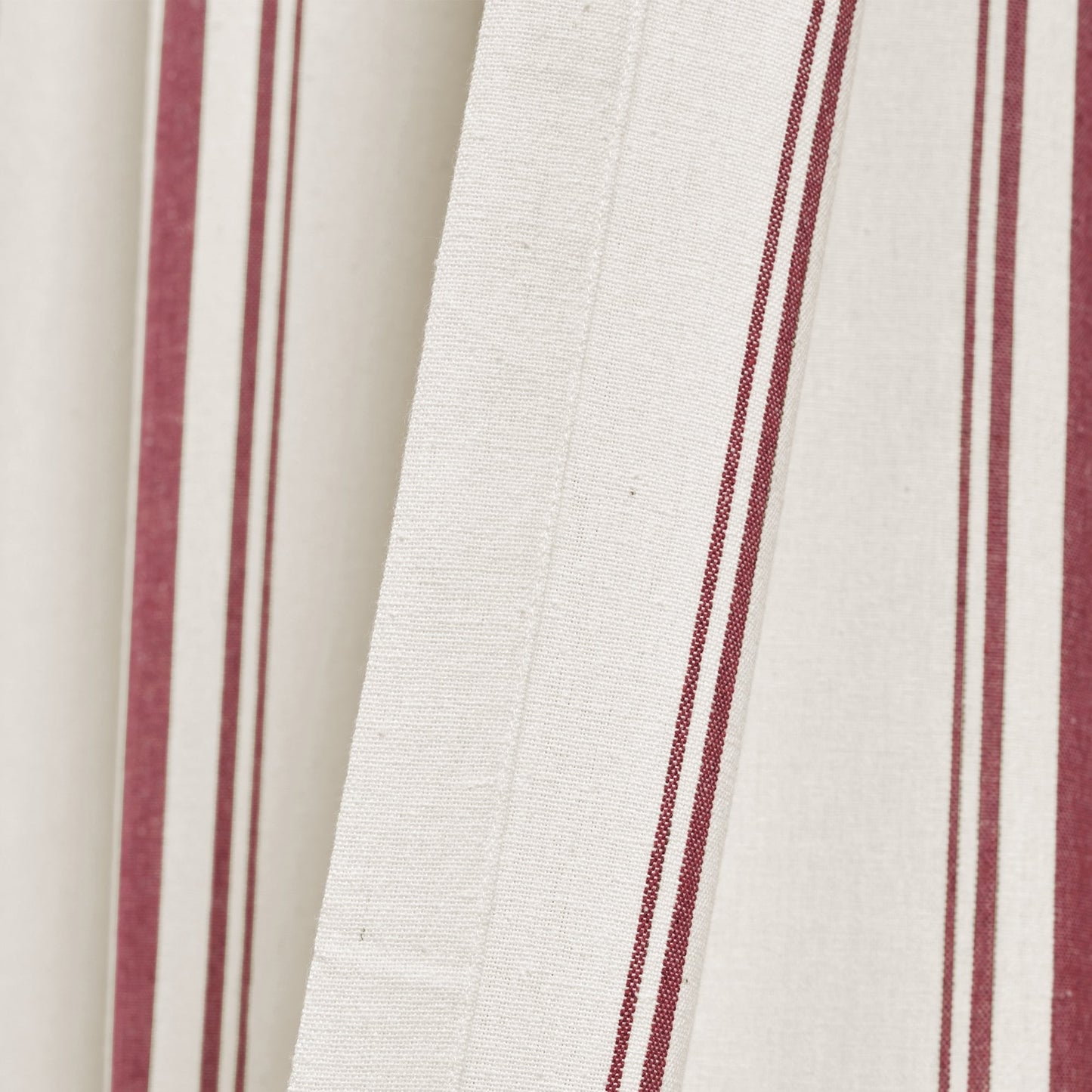 Lush Decor Farmhouse Stripe Yarn Dyed Cotton Window Curtain Panel Pair