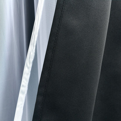 Lush Decor Grommet Sheer Panel Pair with Insulated Blackout Lining