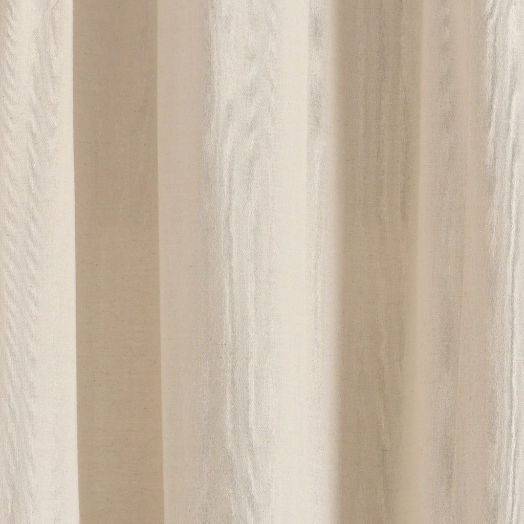 Lush Decor Linen Button Single Panel Window Curtain
