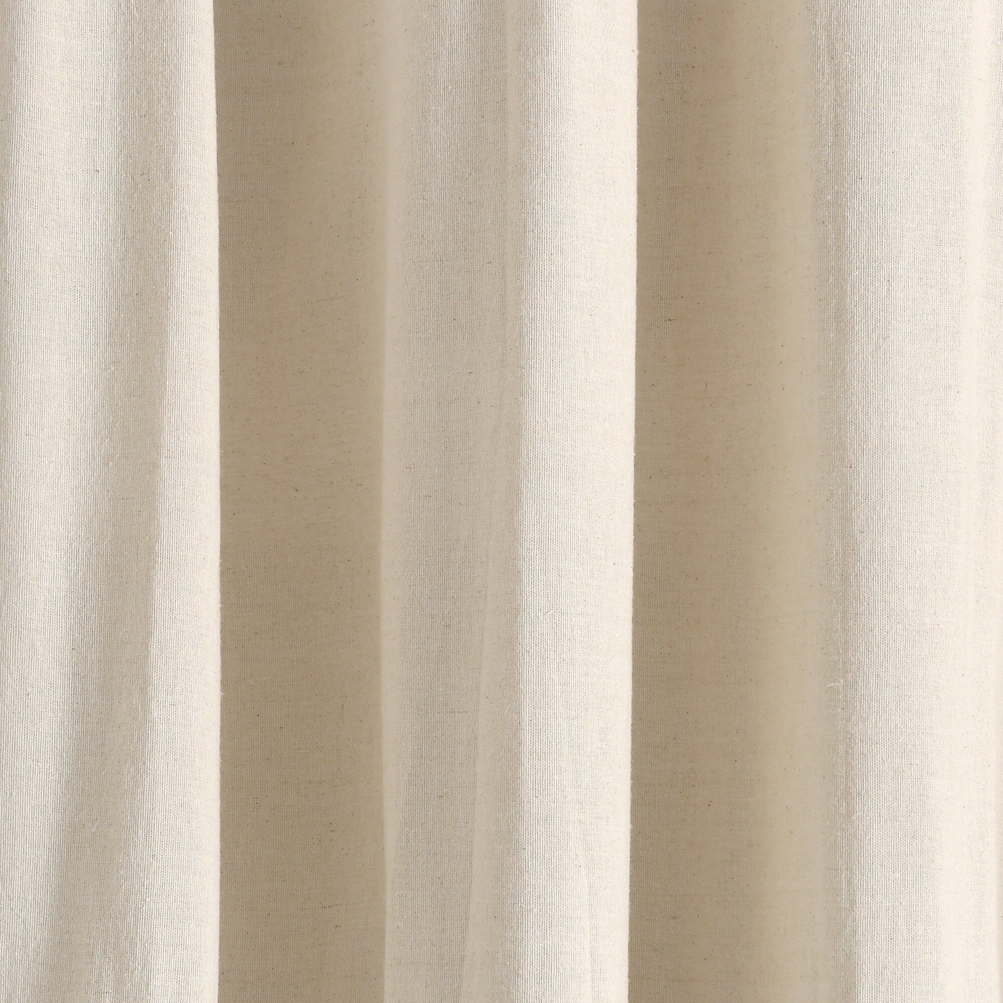 Lush Decor Linen Button Single Panel Window Curtain