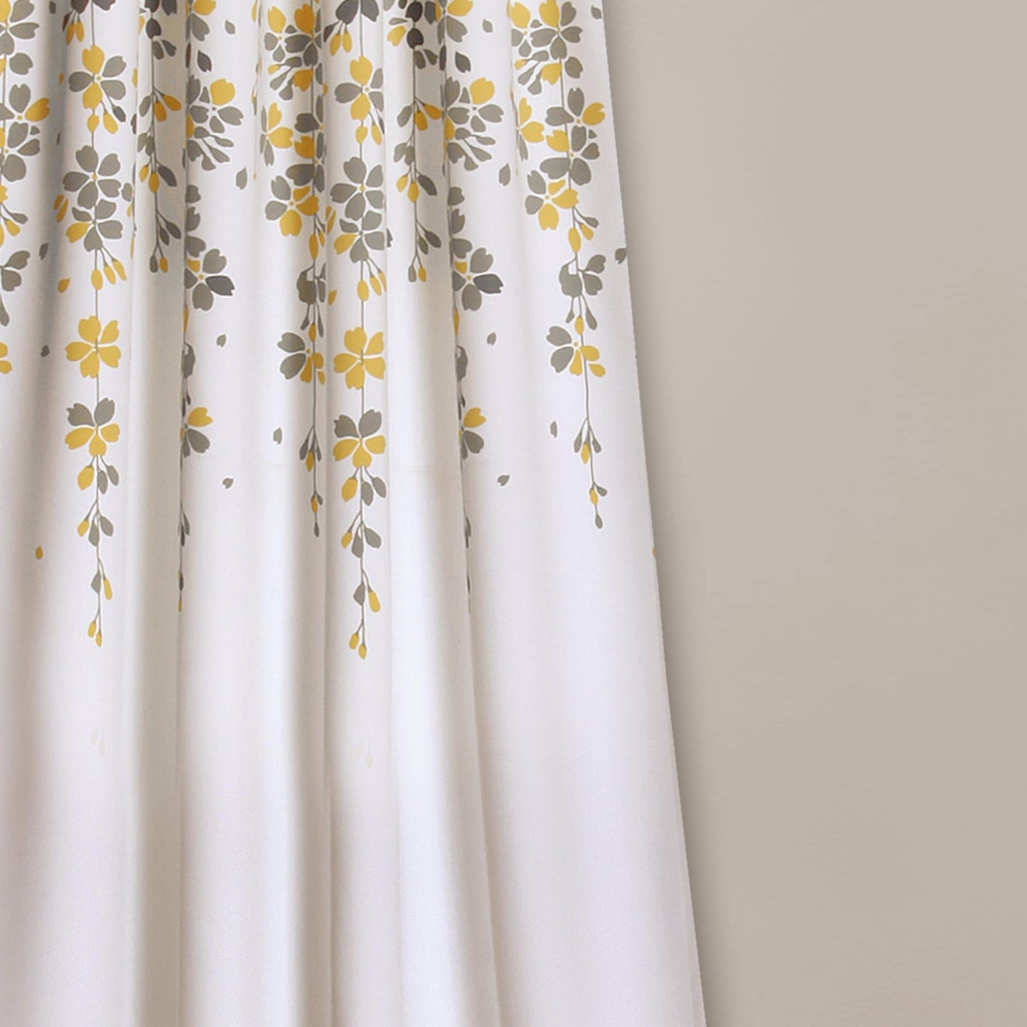 Lush Decor Weeping Flowers Room Darkening Curtain Panel Pair